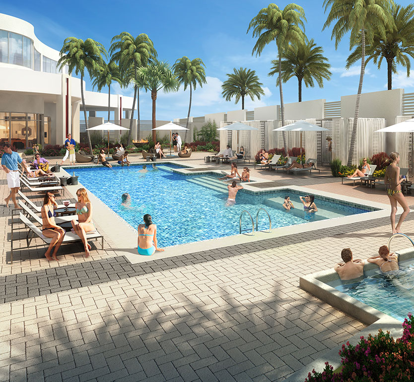 Does The Daytona Hotel offer an outdoor pool?